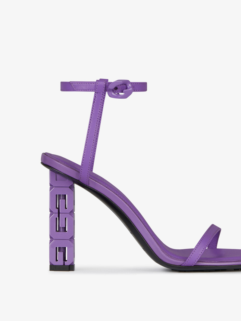 G CUBE SANDALS IN LEATHER 5