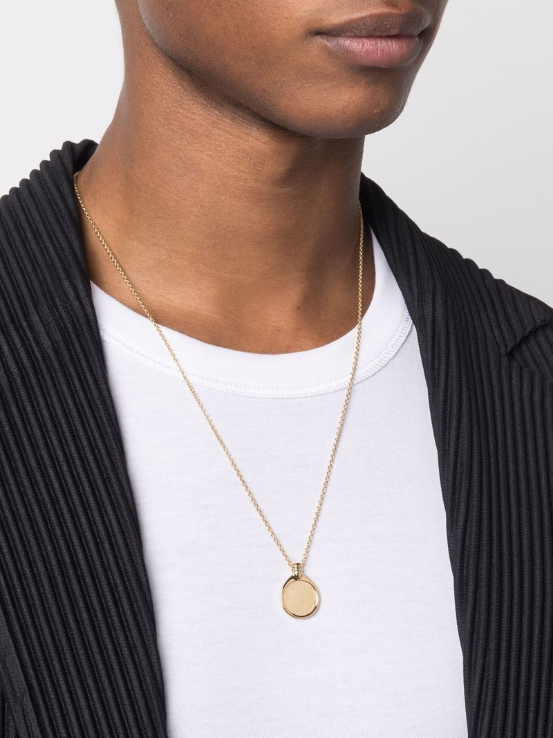TOM WOOD logo pendant necklace outlook