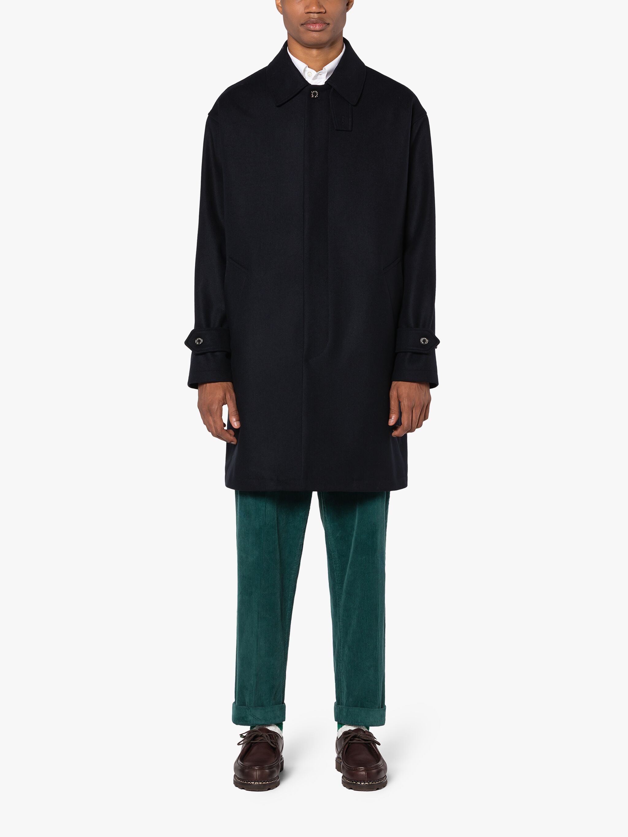 SOHO NAVY WOOL OVERCOAT - 3