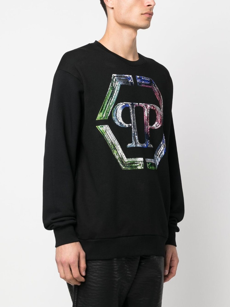 logo-print long-sleeved sweatshirt 3