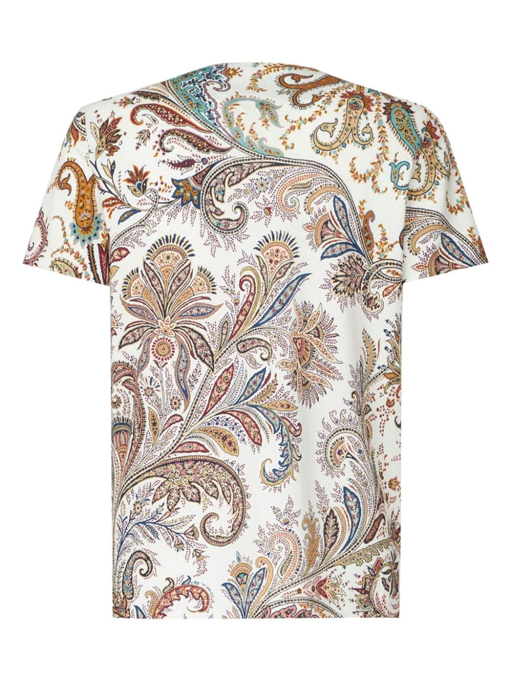 paisley-print cotton polo shirt - 6