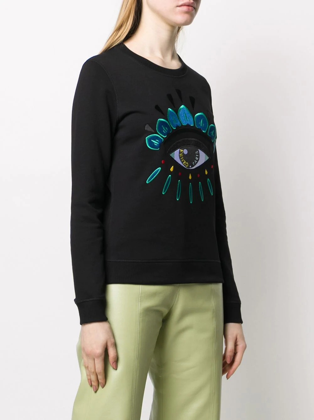 Eye embroidered sweatshirt - 3