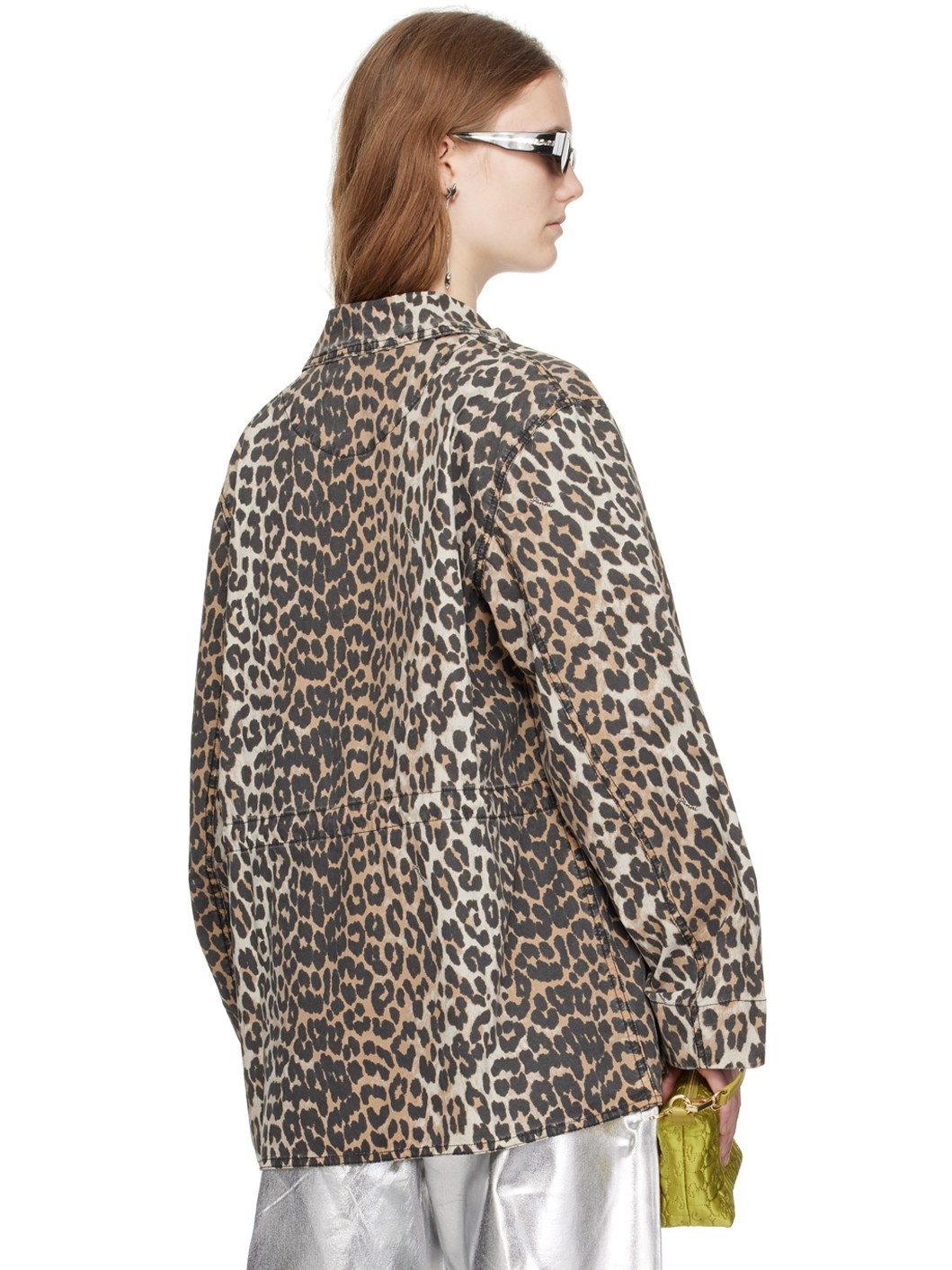 Beige & Black Leopard Jacket - 3