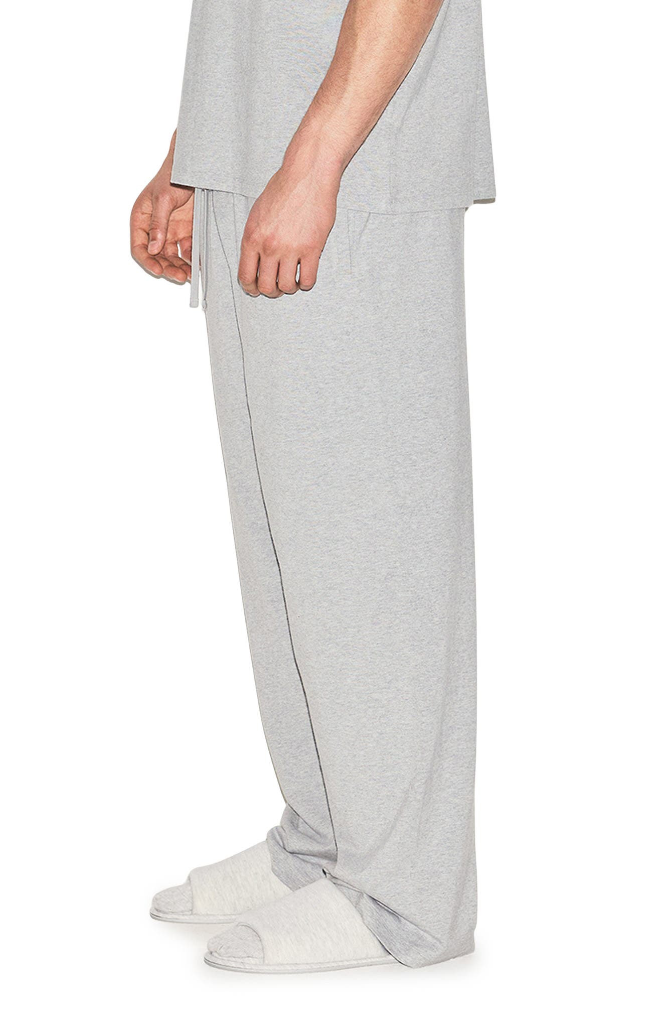 SKIMS Straight Leg Stretch Lounge Pants in Heather Grey at Nordstrom - 3