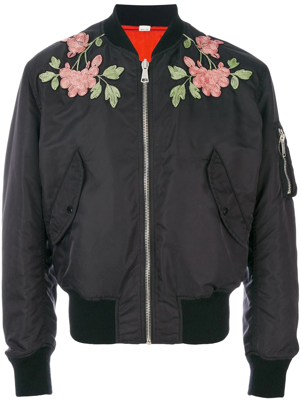 reversible embroidered bomber jacket - 1