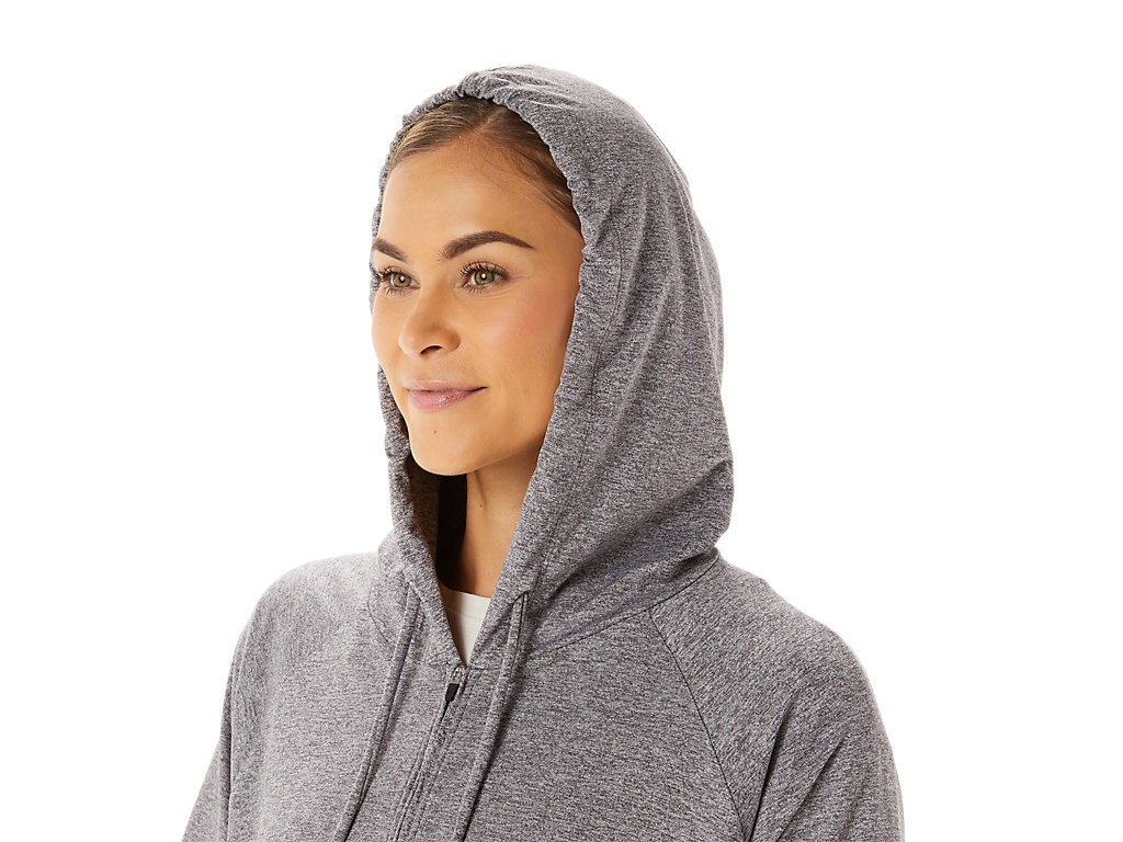 WOMEN'S SOFT STRETCH KNIT FULL ZIP HOODIE - 6