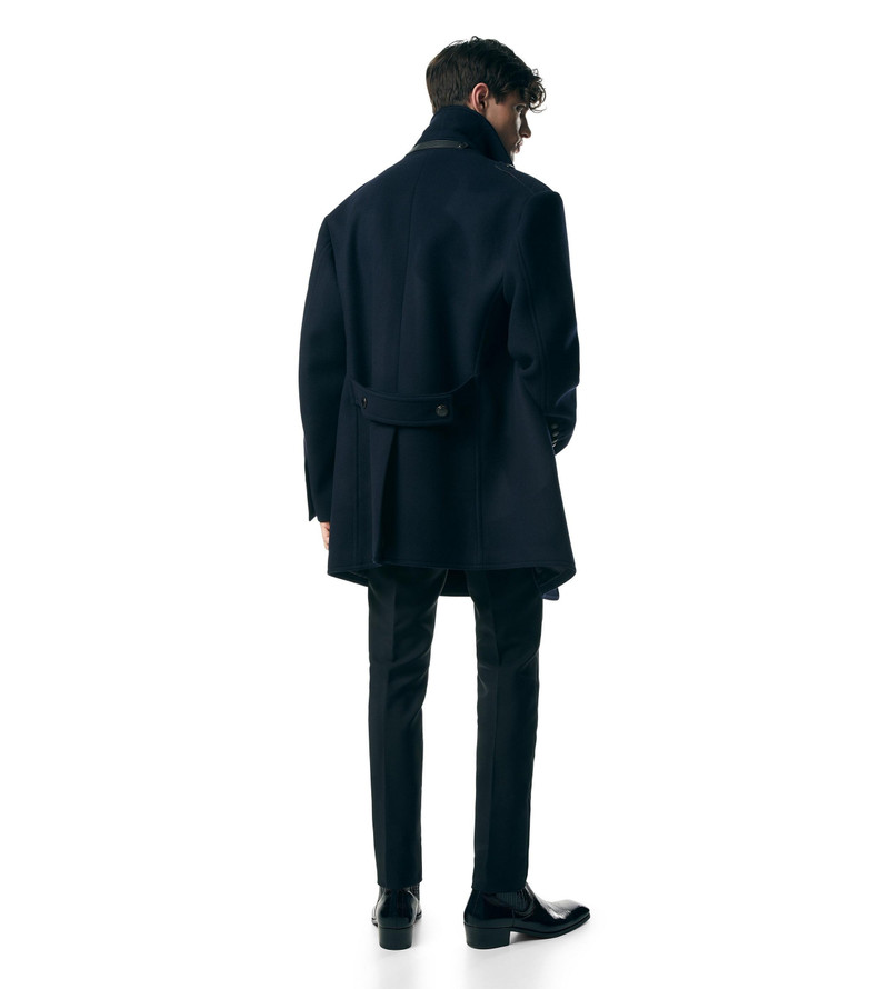 WOOL FELT OFFICER PEACOAT 3