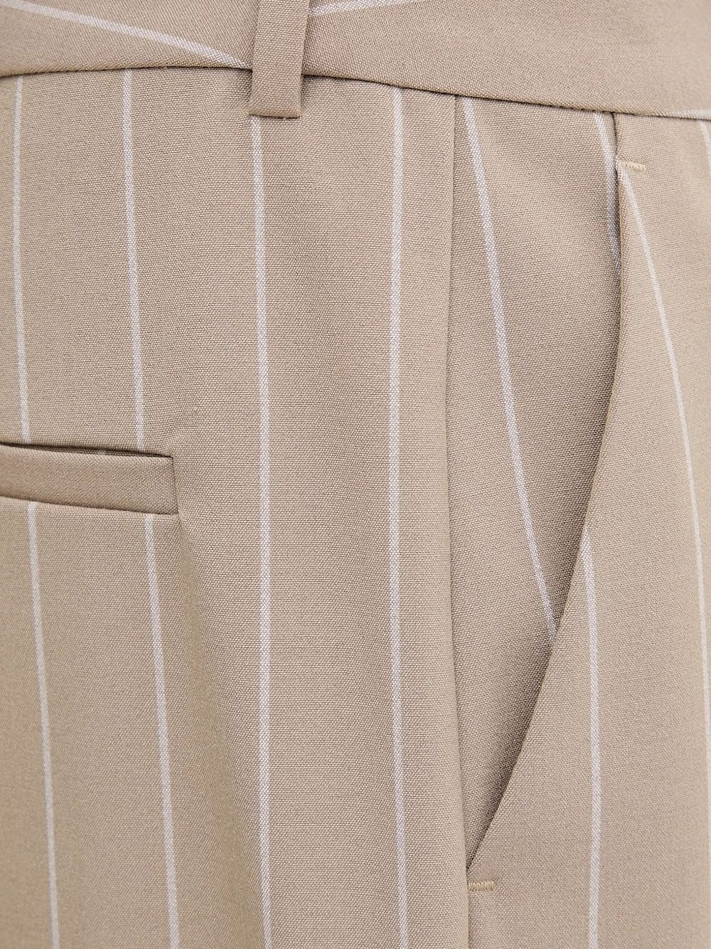 pinstripe tailored trousers - 3