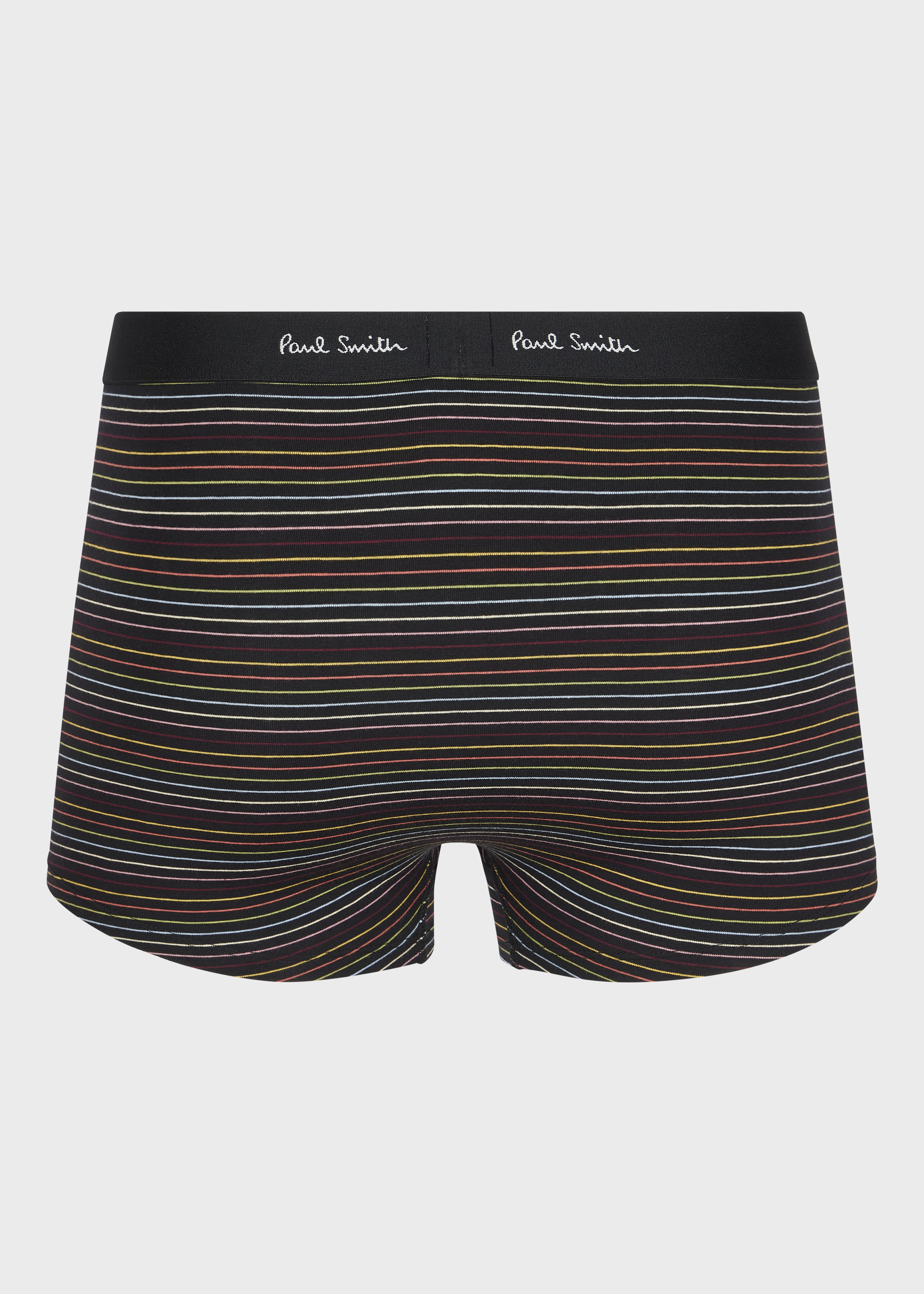 Black Multicolour Stripe Boxer Briefs - 2