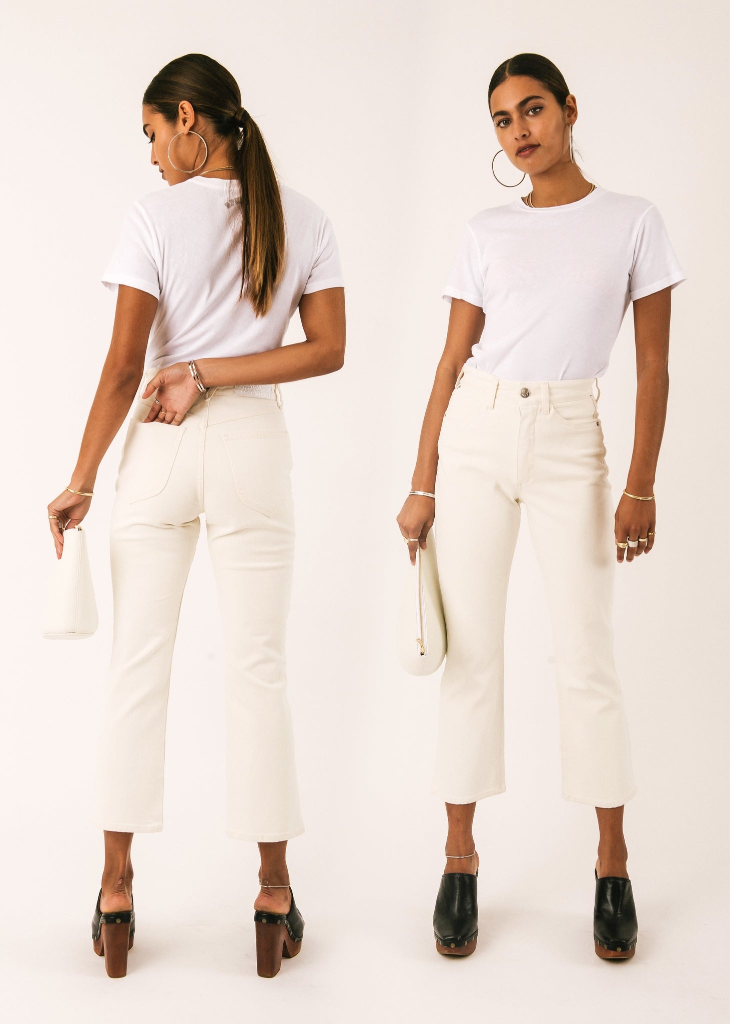 EARHART CROP FLARE DENIM - 2