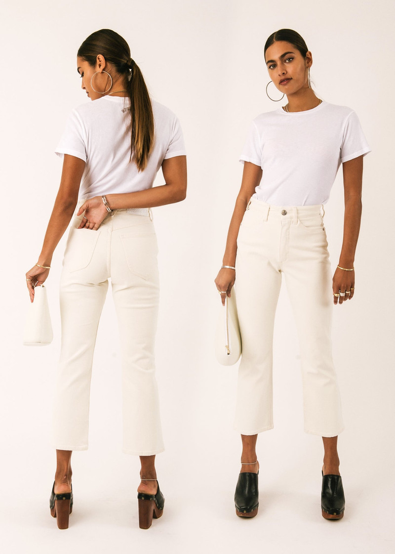 SPRWMN EARHART CROP FLARE DENIM outlook
