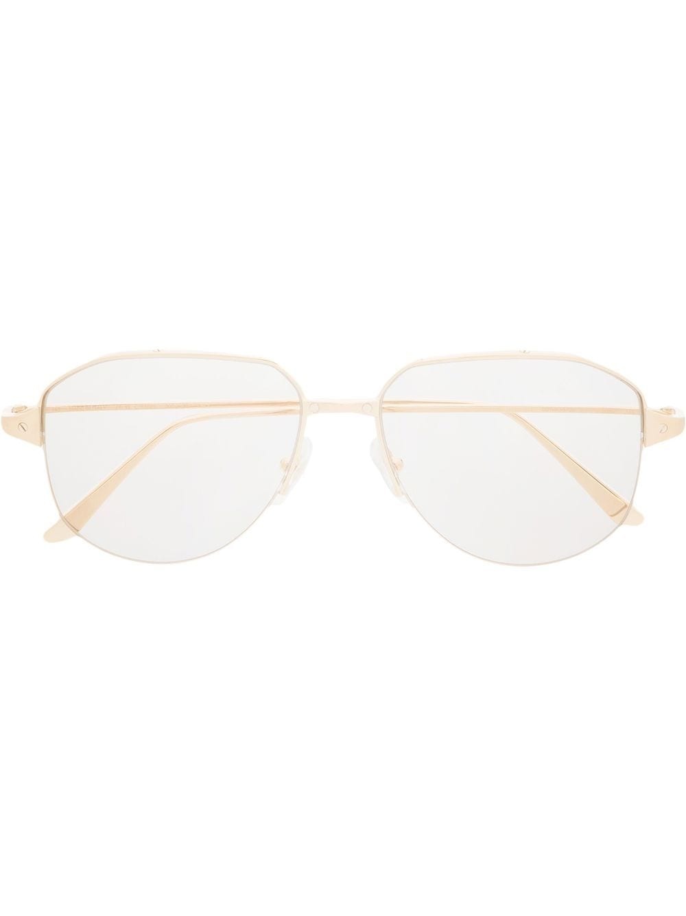 pilot-frame tinted sunglasses - 1