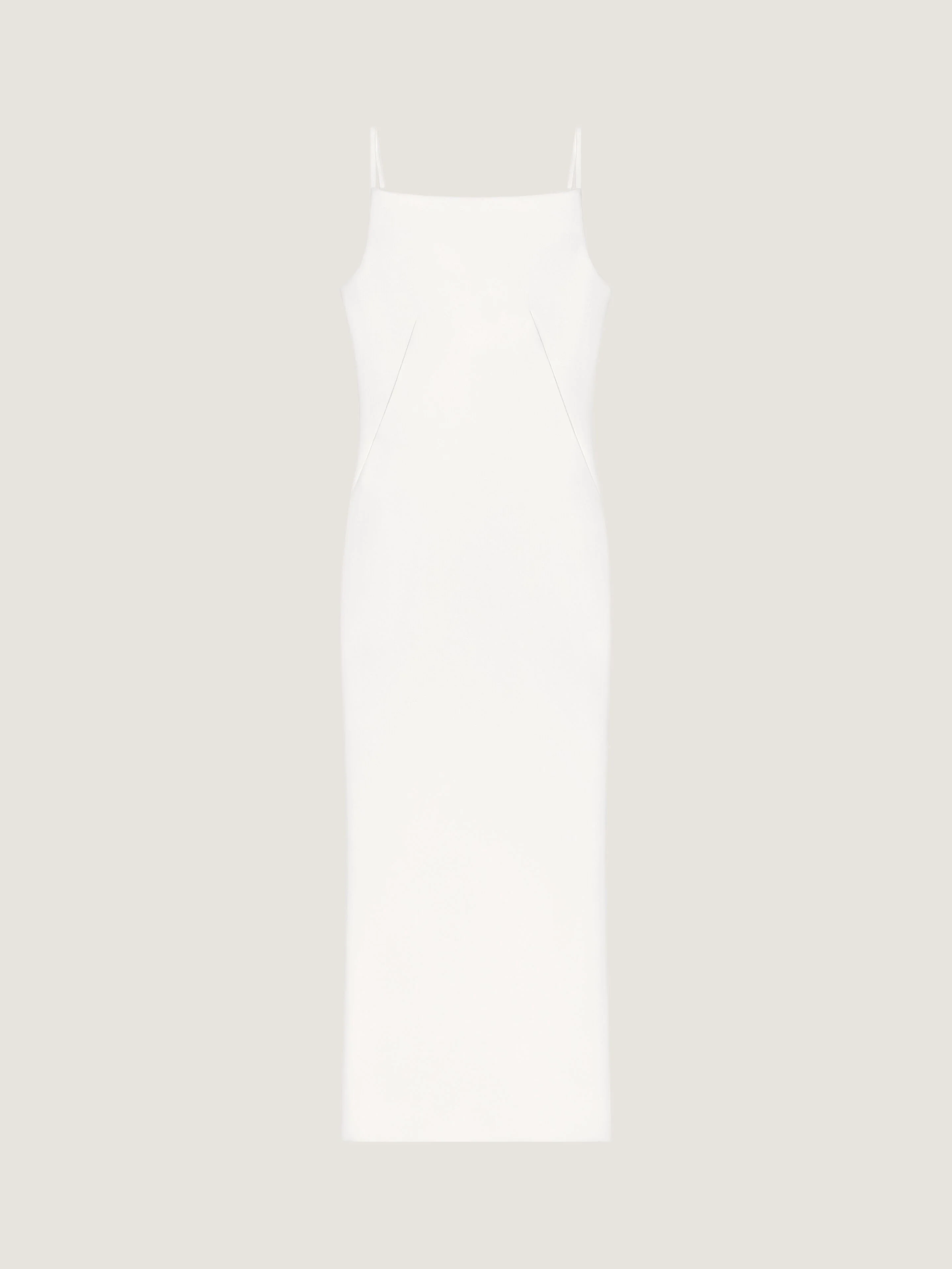 SLICED LONG DRESS IN CREPE CADY - 1