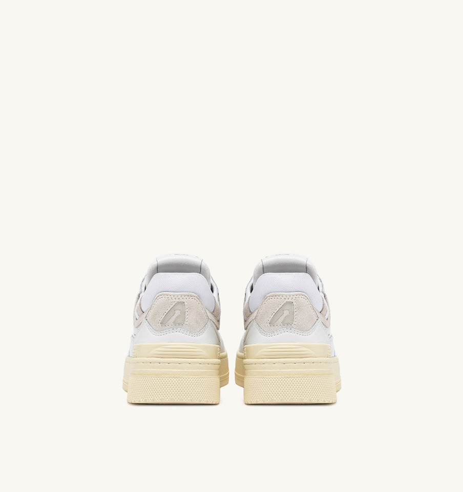 CLC LOW SNEAKERS IN WHITE LEATHER AND SUEDE - 3