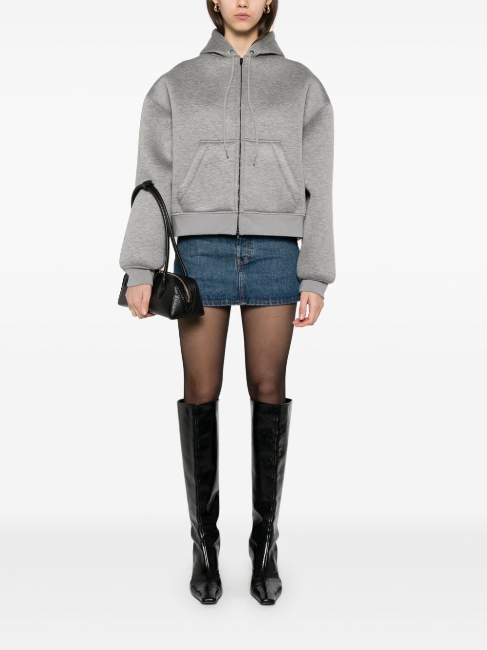 scuba-jersey hoodie - 2