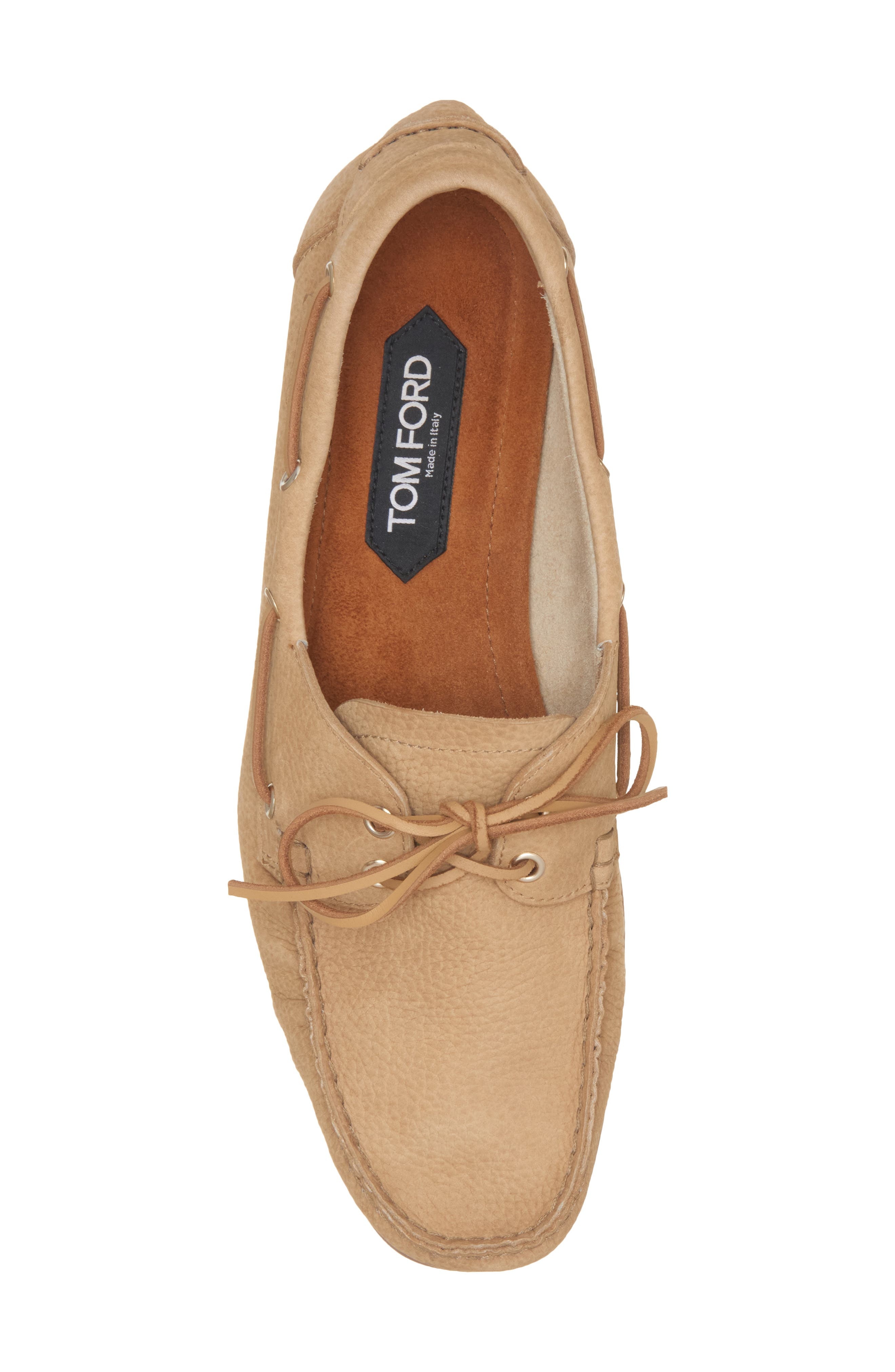 TOM FORD Robin Boat Shoe in 3Ba09 Peanut/Amber at Nordstrom - 5