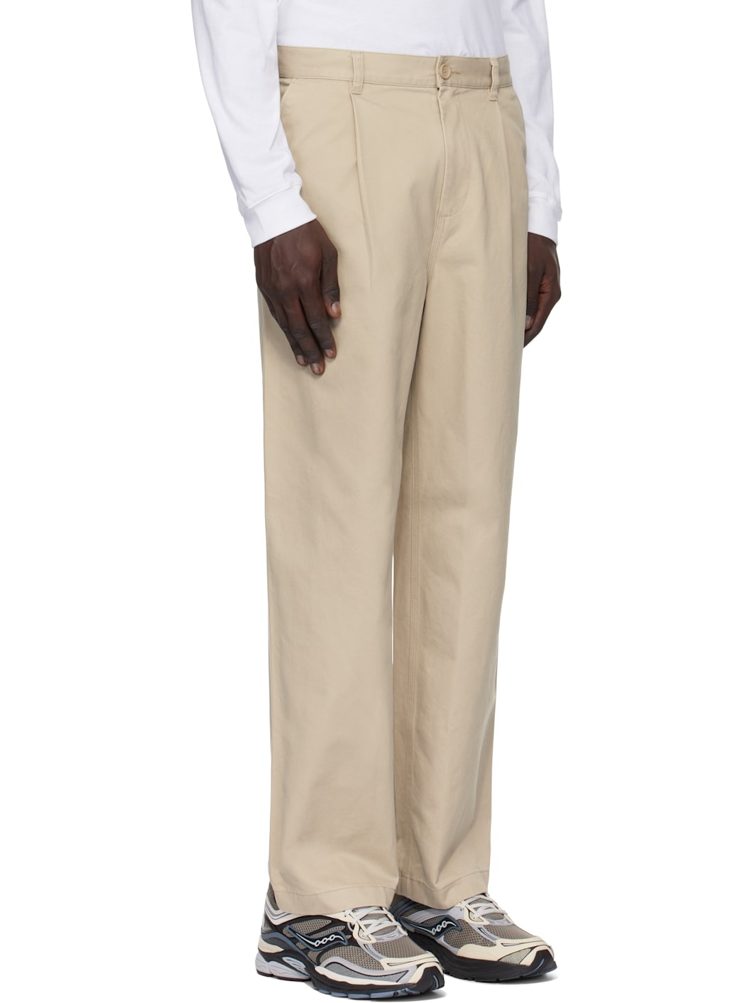 Beige Cotton Chino Sophomore Trousers - 2