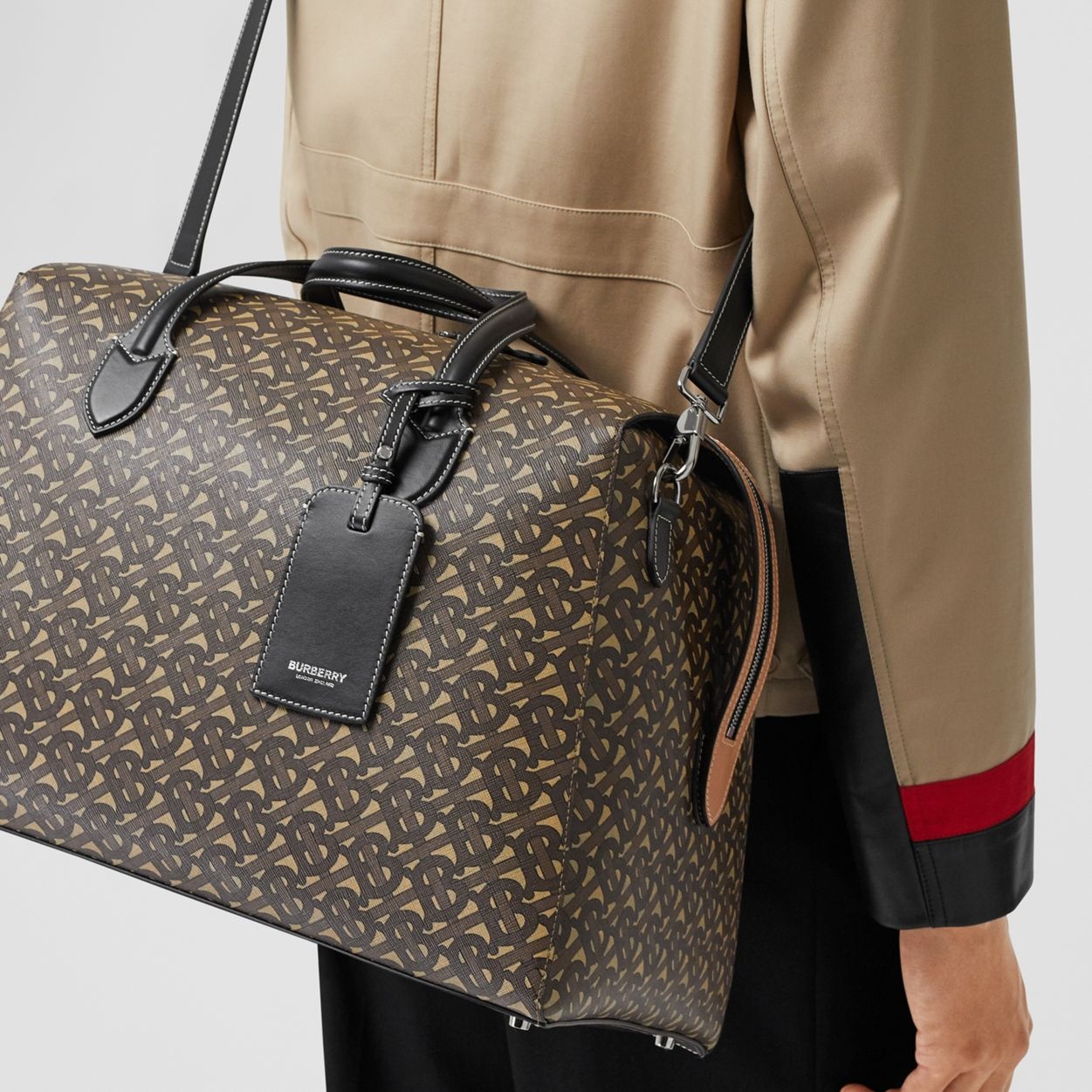 Monogram Print E-canvas Holdall - 12