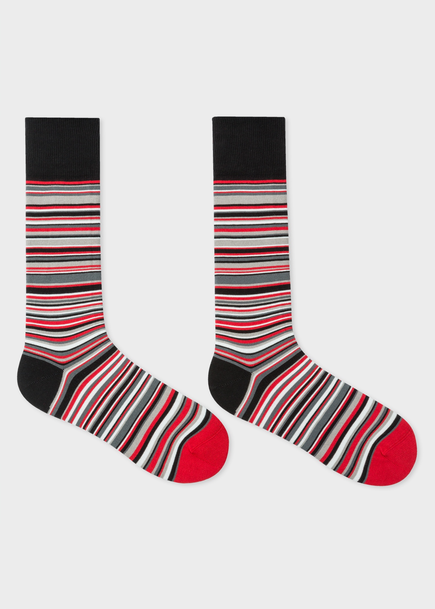 Paul Smith & Manchester United - Red 'Signature Stripe' Socks - 4