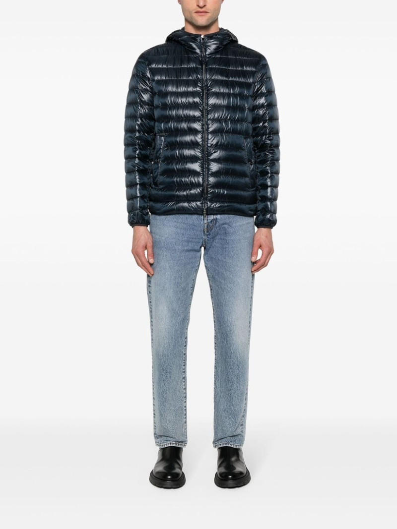 Herno logo-engraved-buttons padded jacket outlook