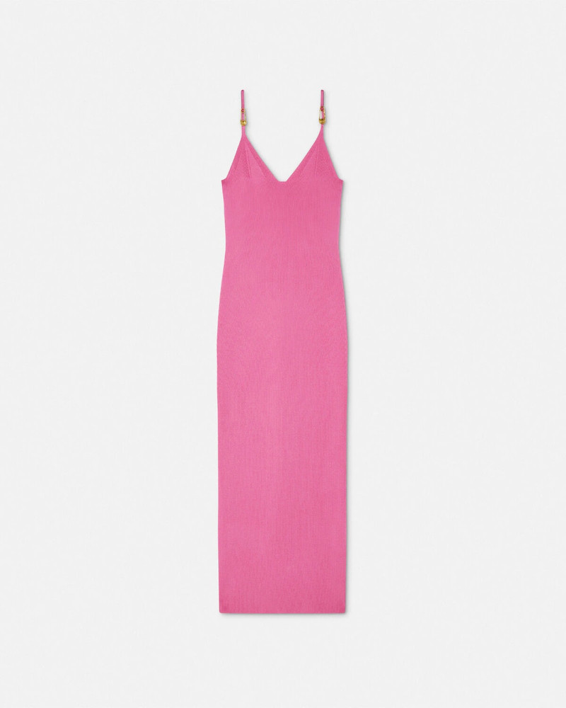 Safety Pin Knit Slip Midi Dress - 1