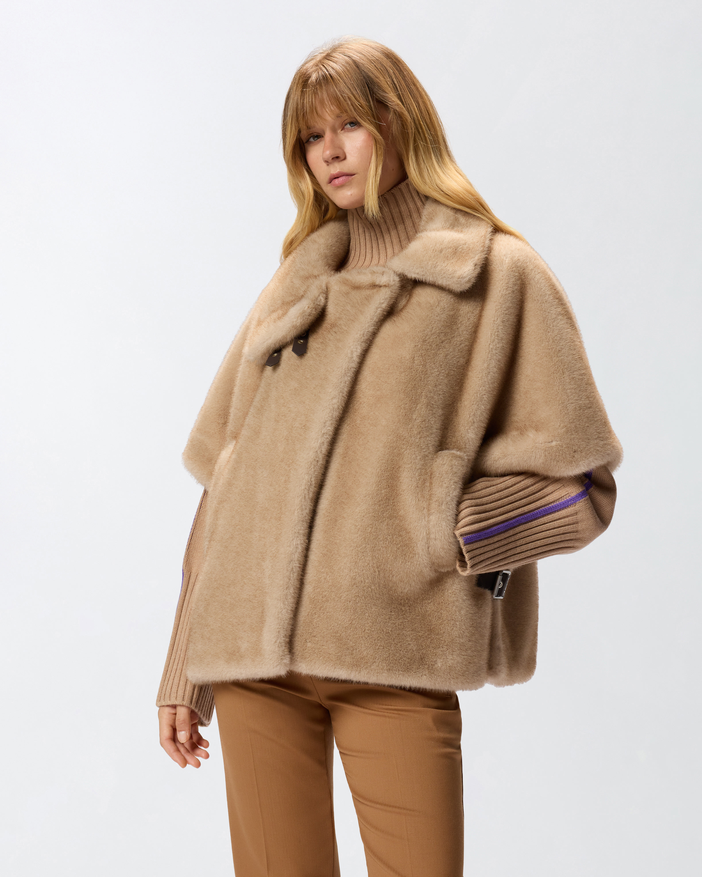 FAUX FUR CAPE - 2