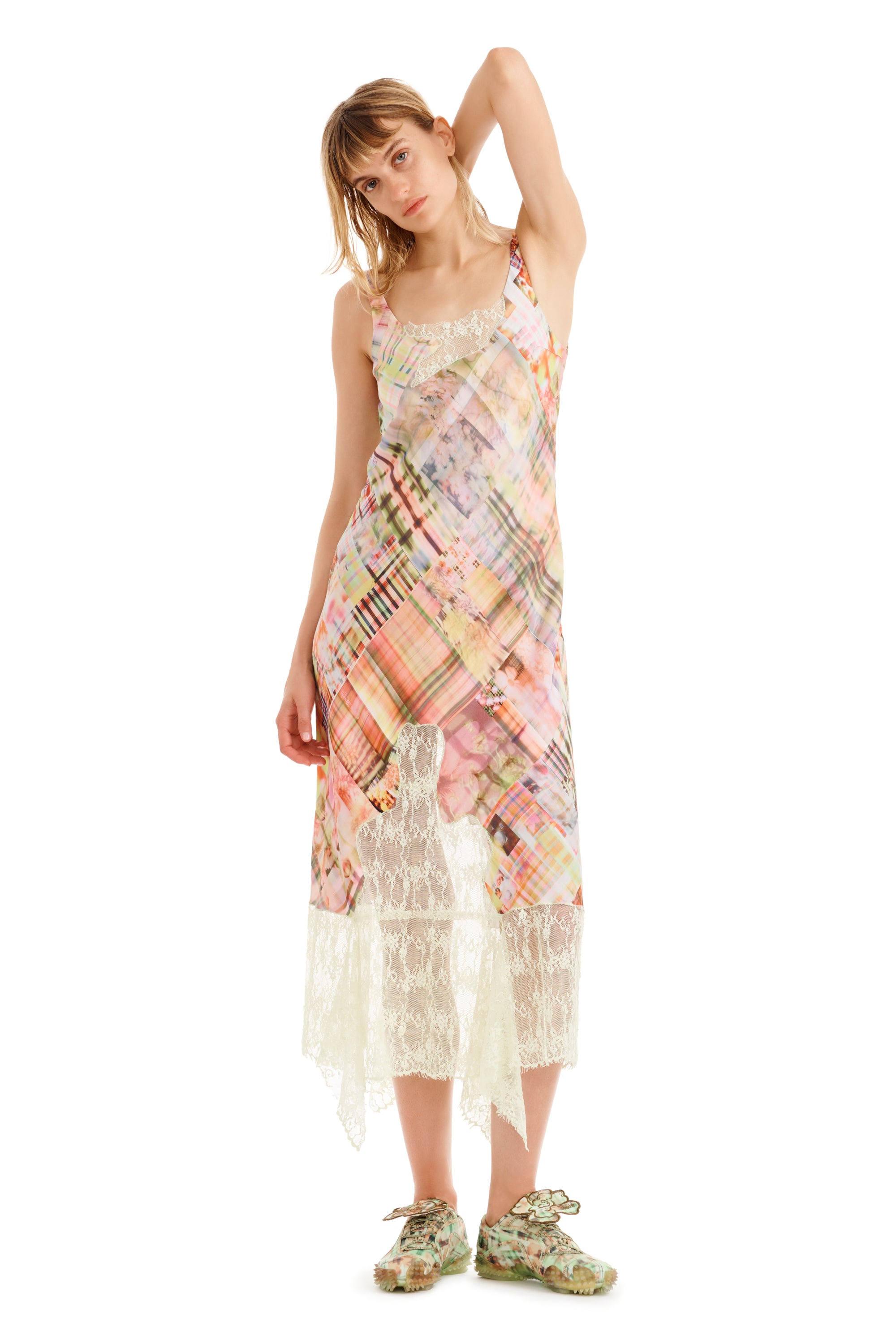 MULTI PLAID ANEMONE DRESS - 9
