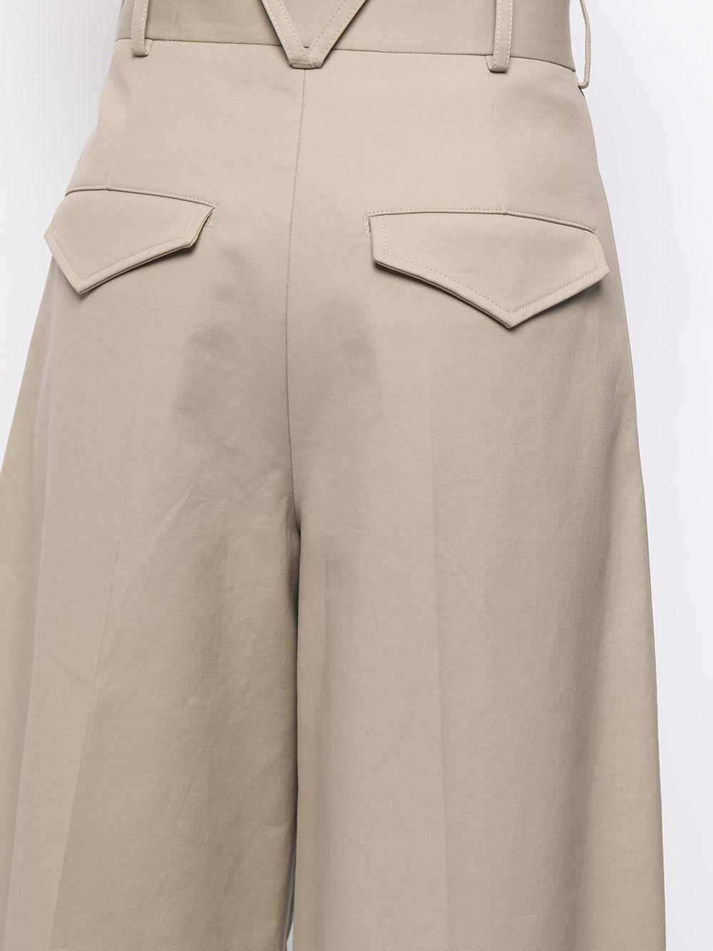 pleated wide-leg trousers - 5