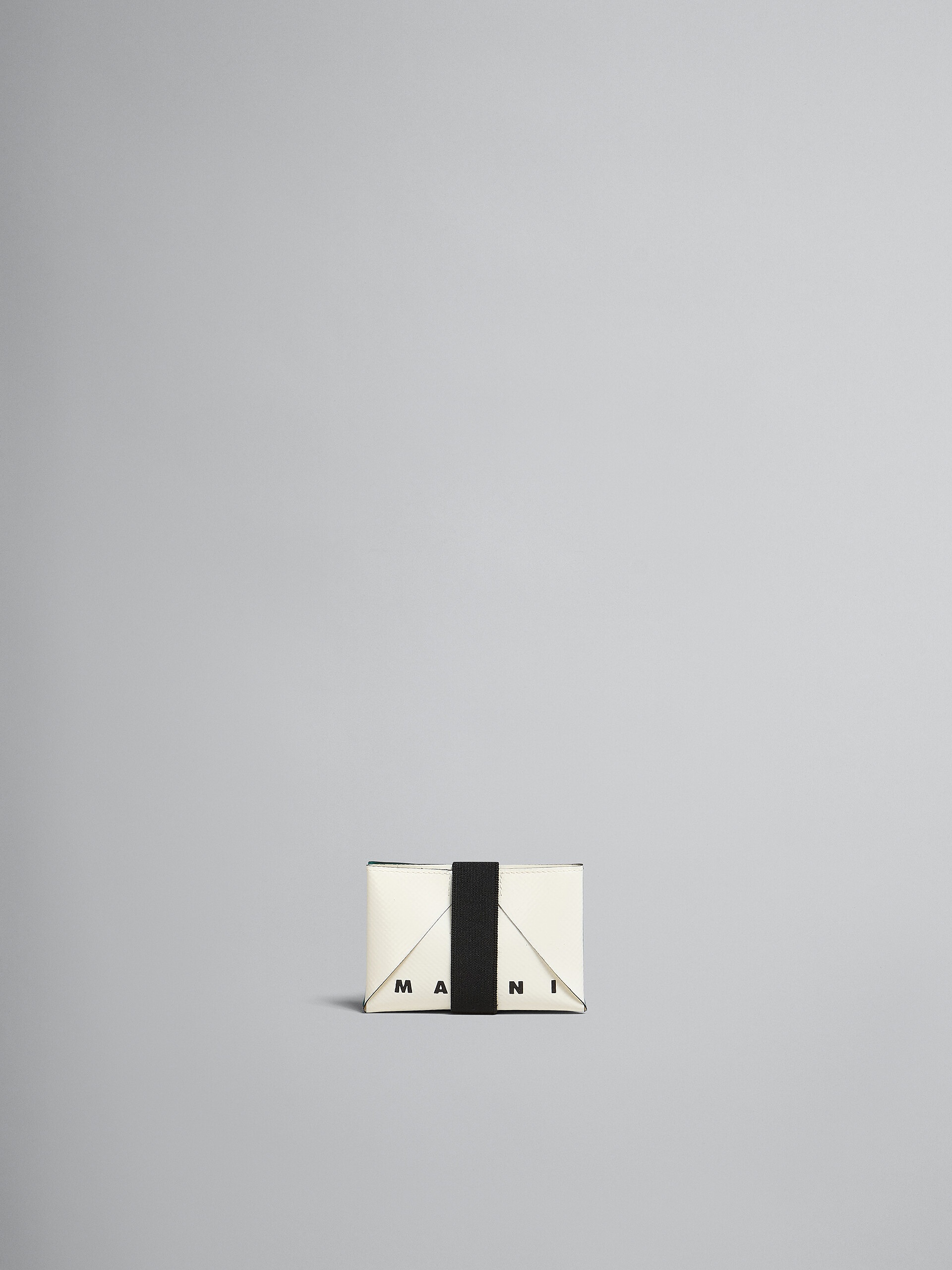 WHITE AND GREEN CREDIT CARD CASE - 1