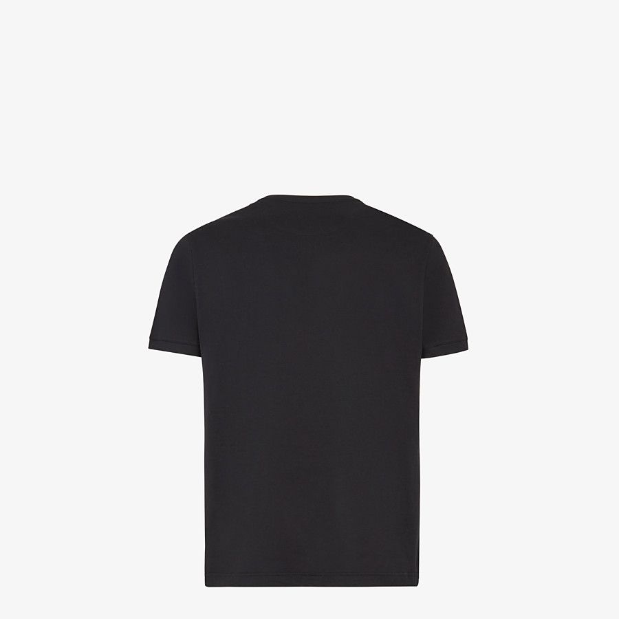 Black cotton T-shirt - 2