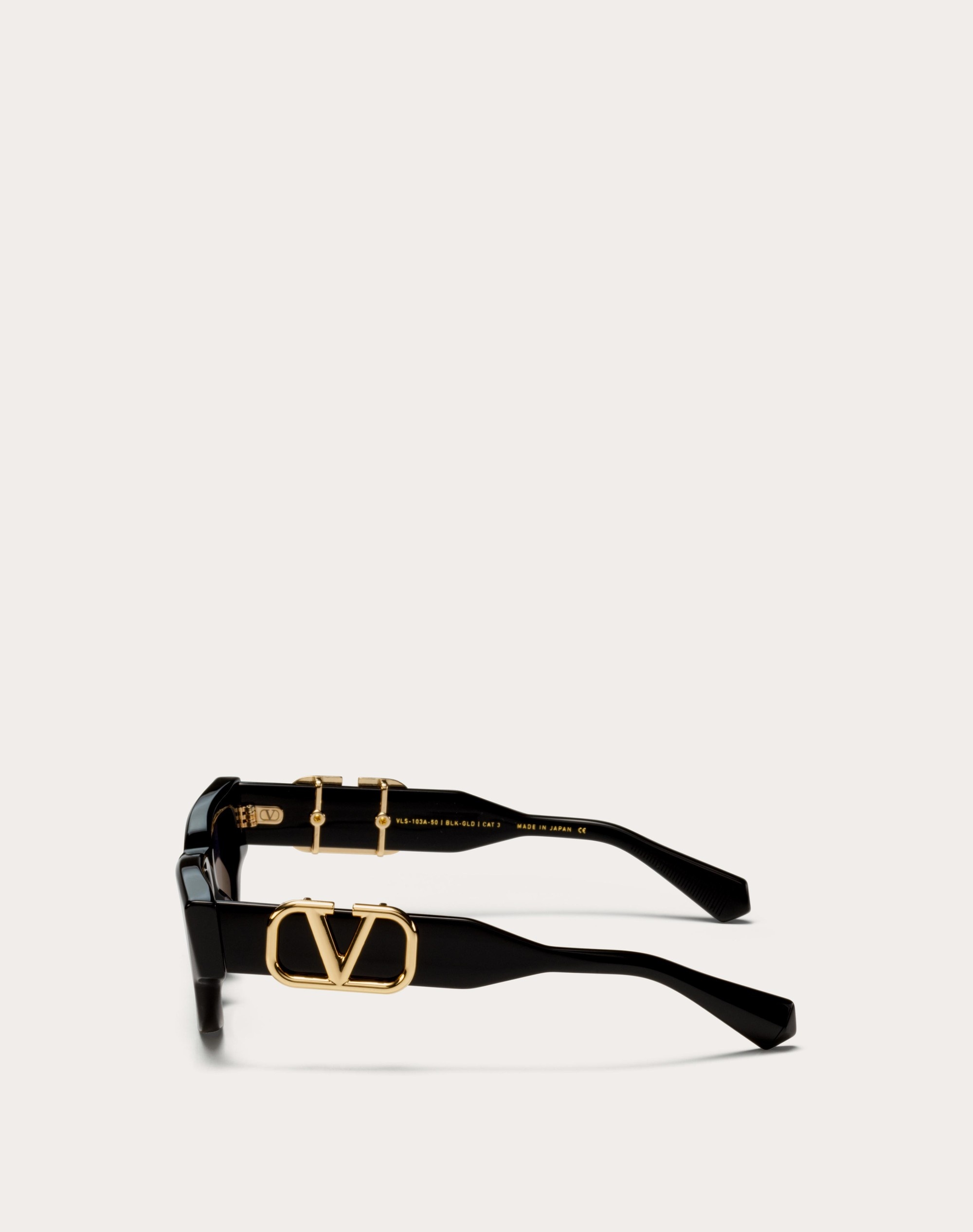 VALENTINO キャットアイサンクラス VLS103D500 0 Valentino V-Due VLS-103D Sunglasses Pure/Gold/Grey Cat Eye