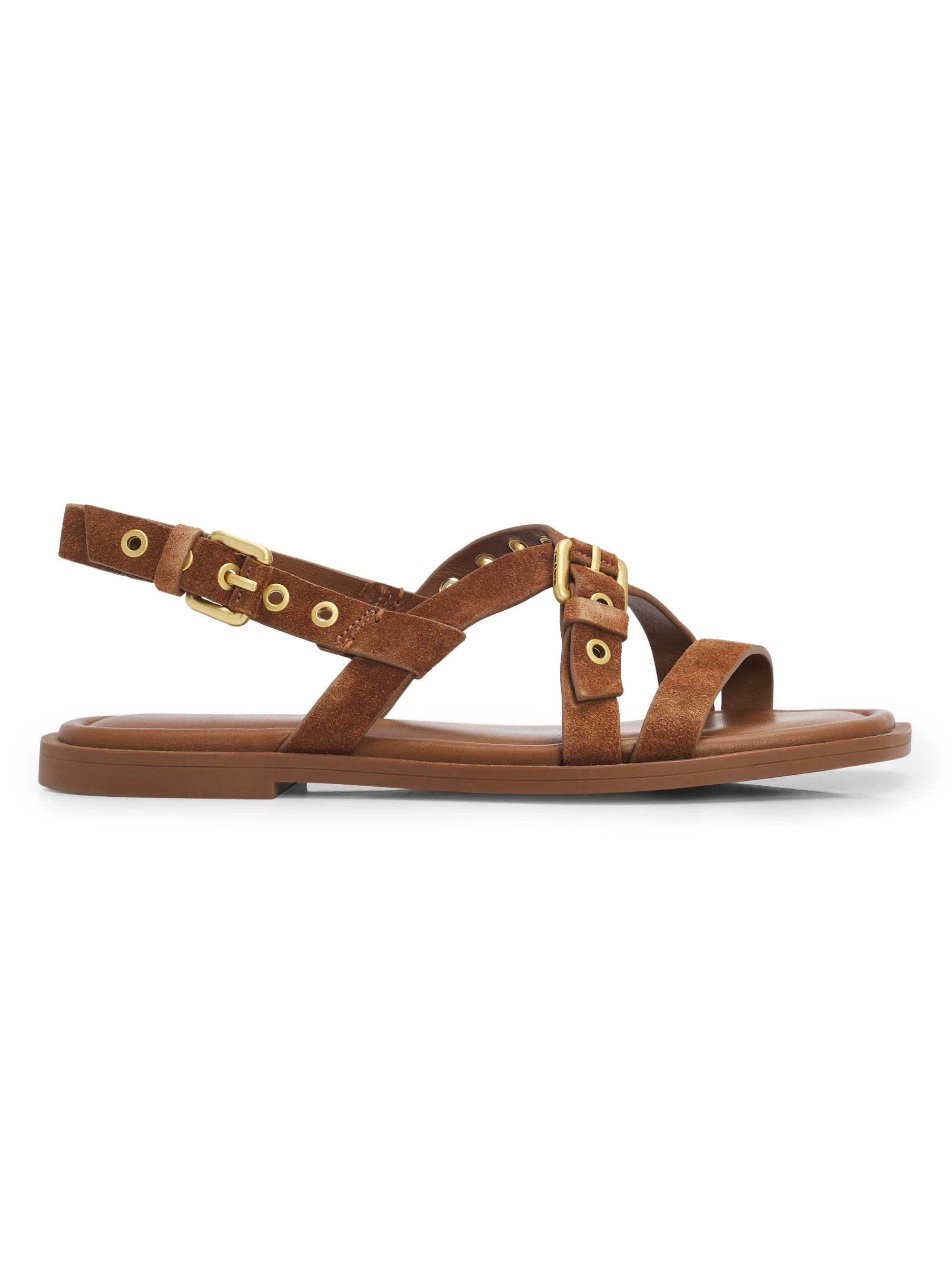 Women's Harlow Suede Sandals - Umber Suede - 1