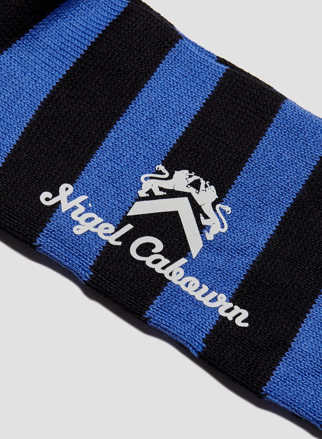 Cotton Stripe Socks in Blue/Black - 2