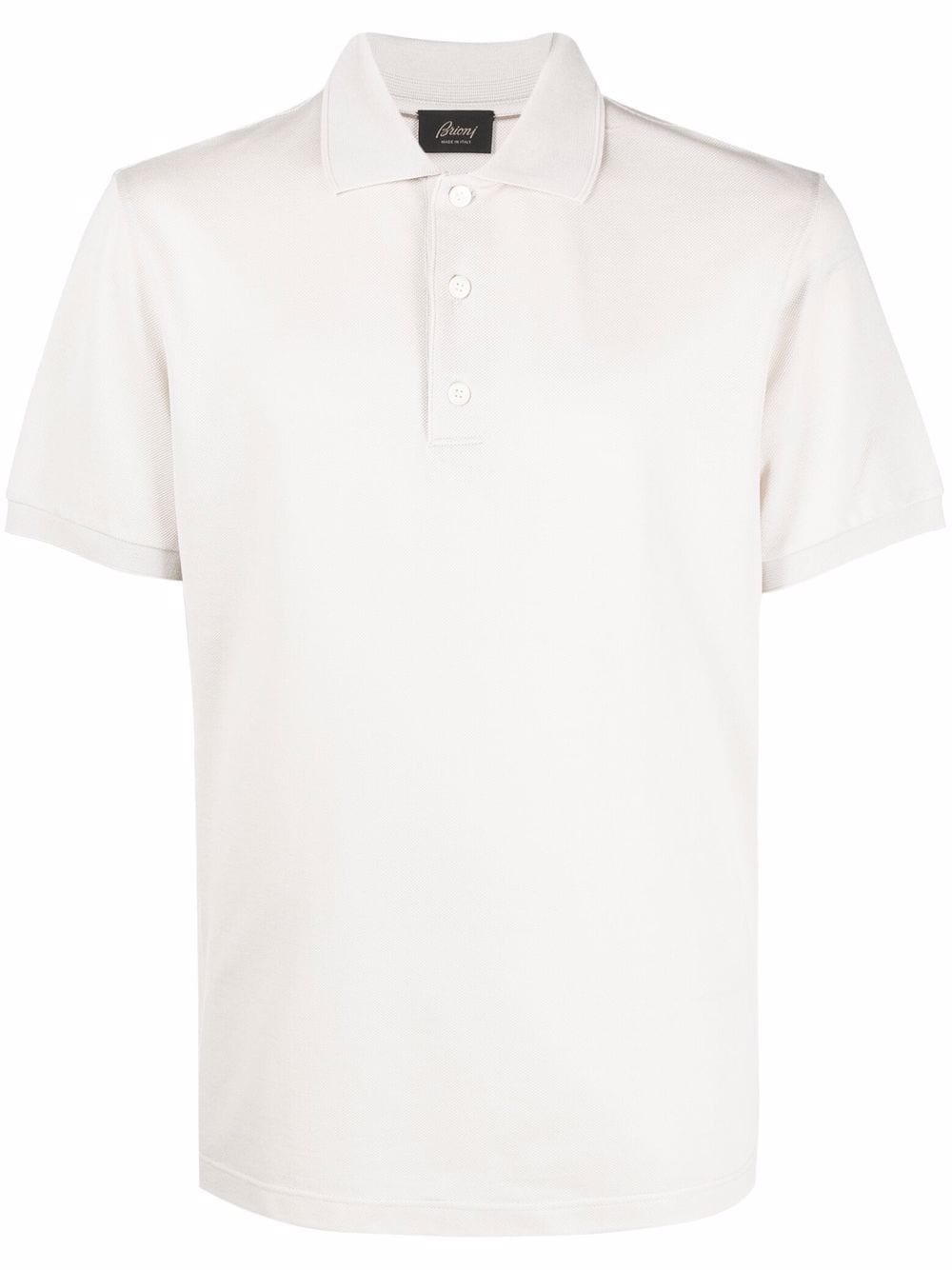 cotton short-sleeved polo shirt - 1