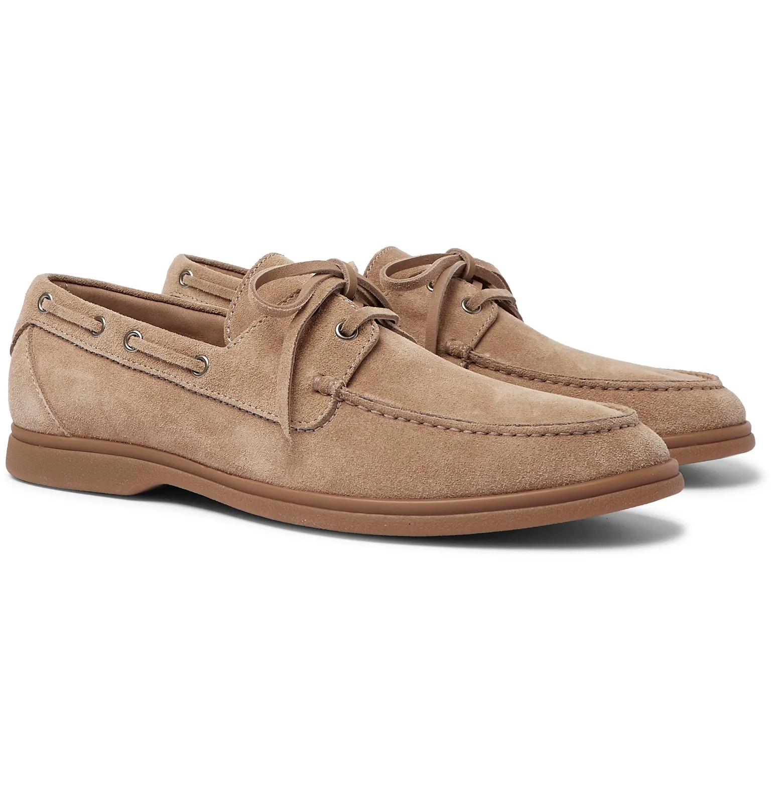 Suede Boat Shoes - 6