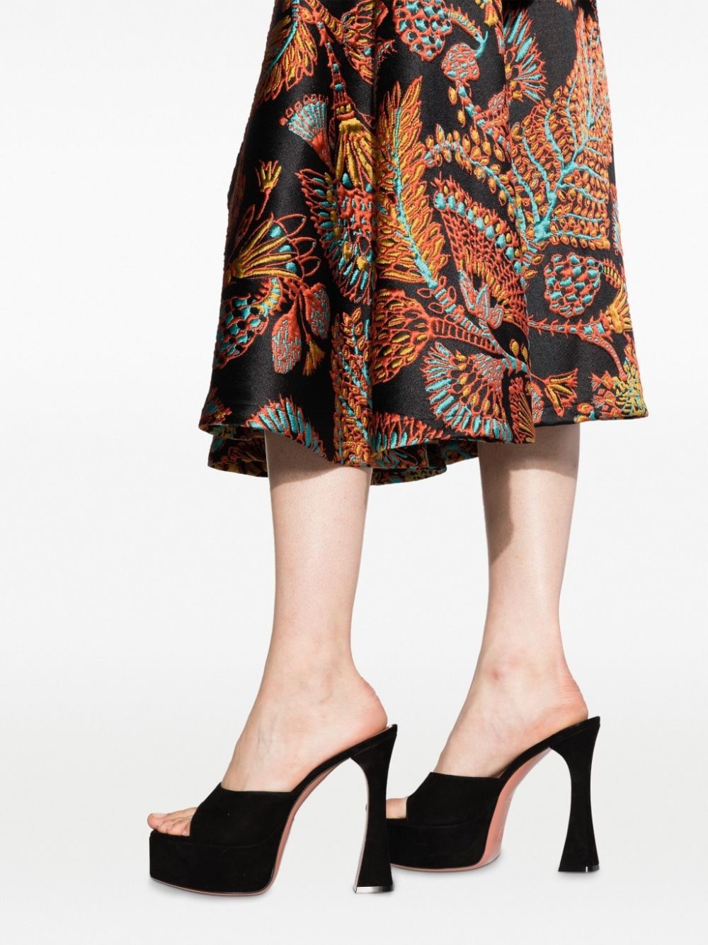 Milano jacquard midi skirt - 5