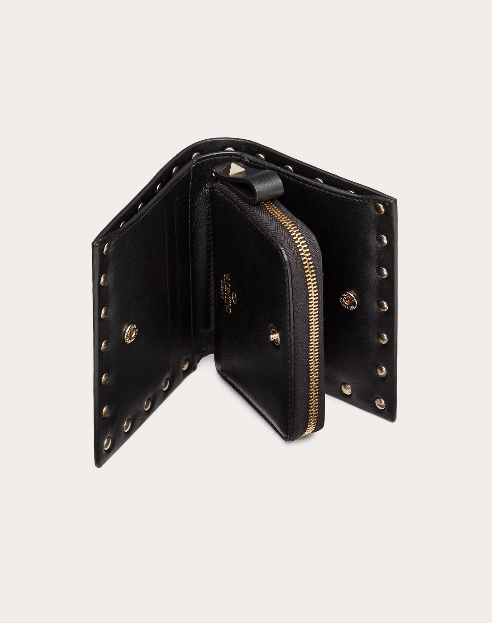 Small Rockstud Calfskin Wallet - 5