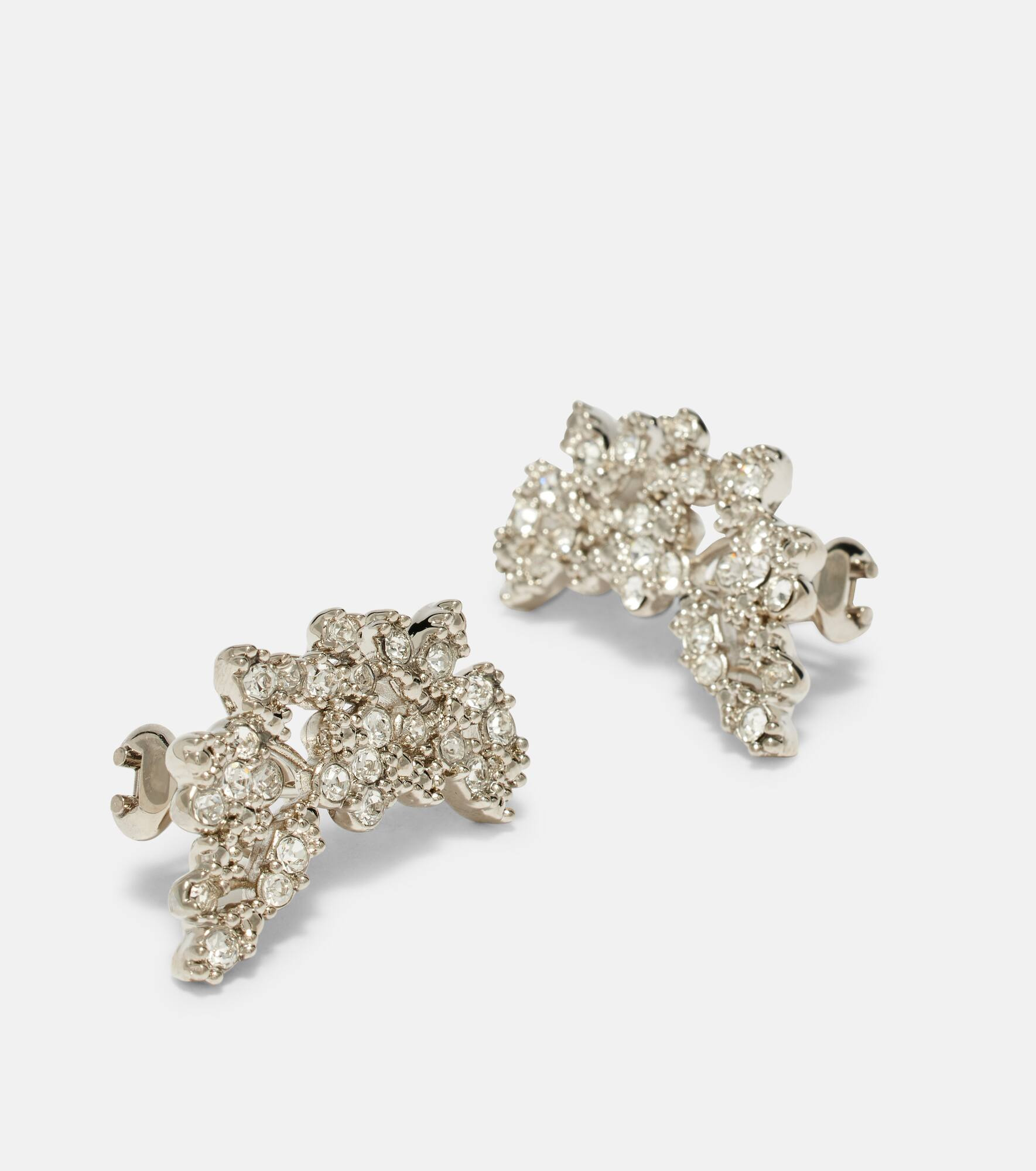 Crystal-embellished ear climbers - 4