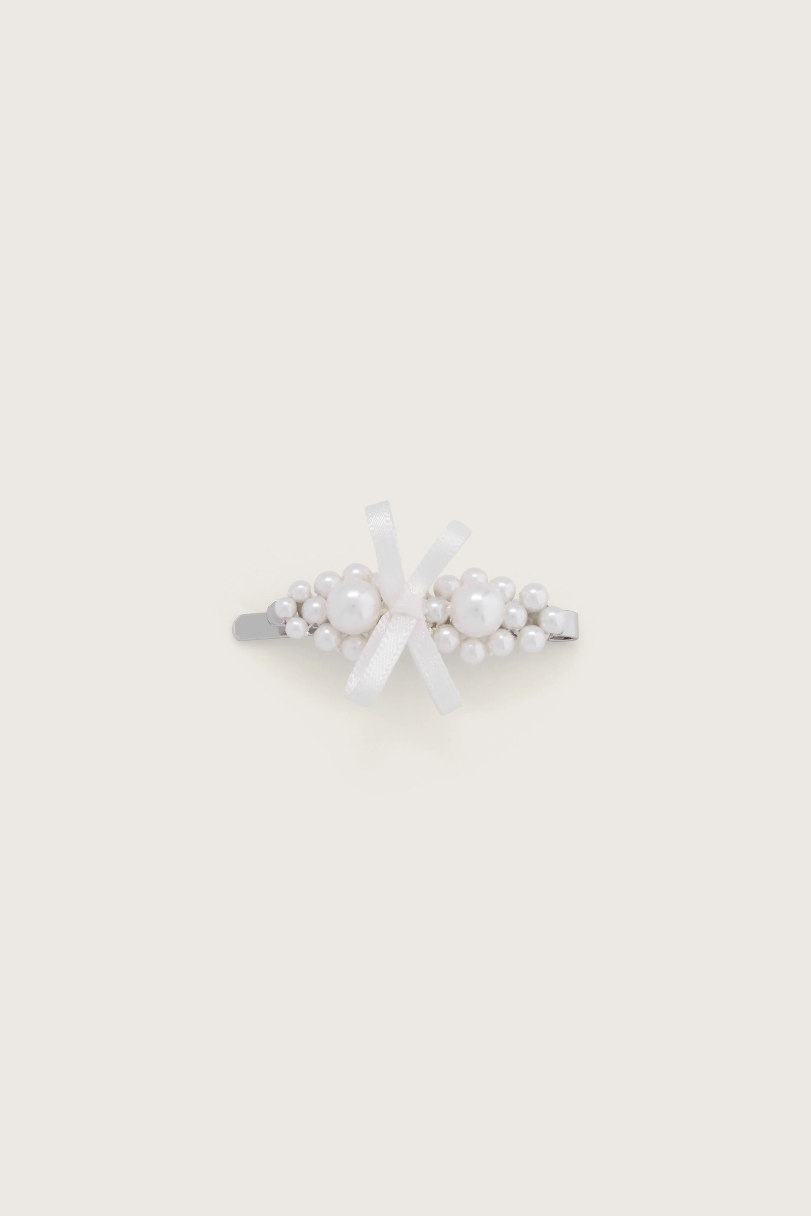 Petite Bow Mini Flower Hair Clip - 1