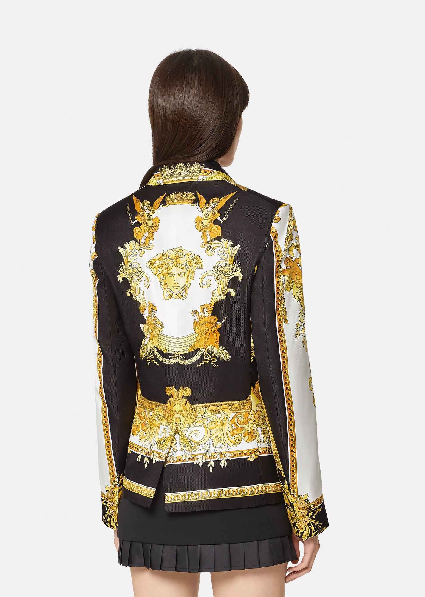 Medusa Renaissance Print Silk Blazer - 3