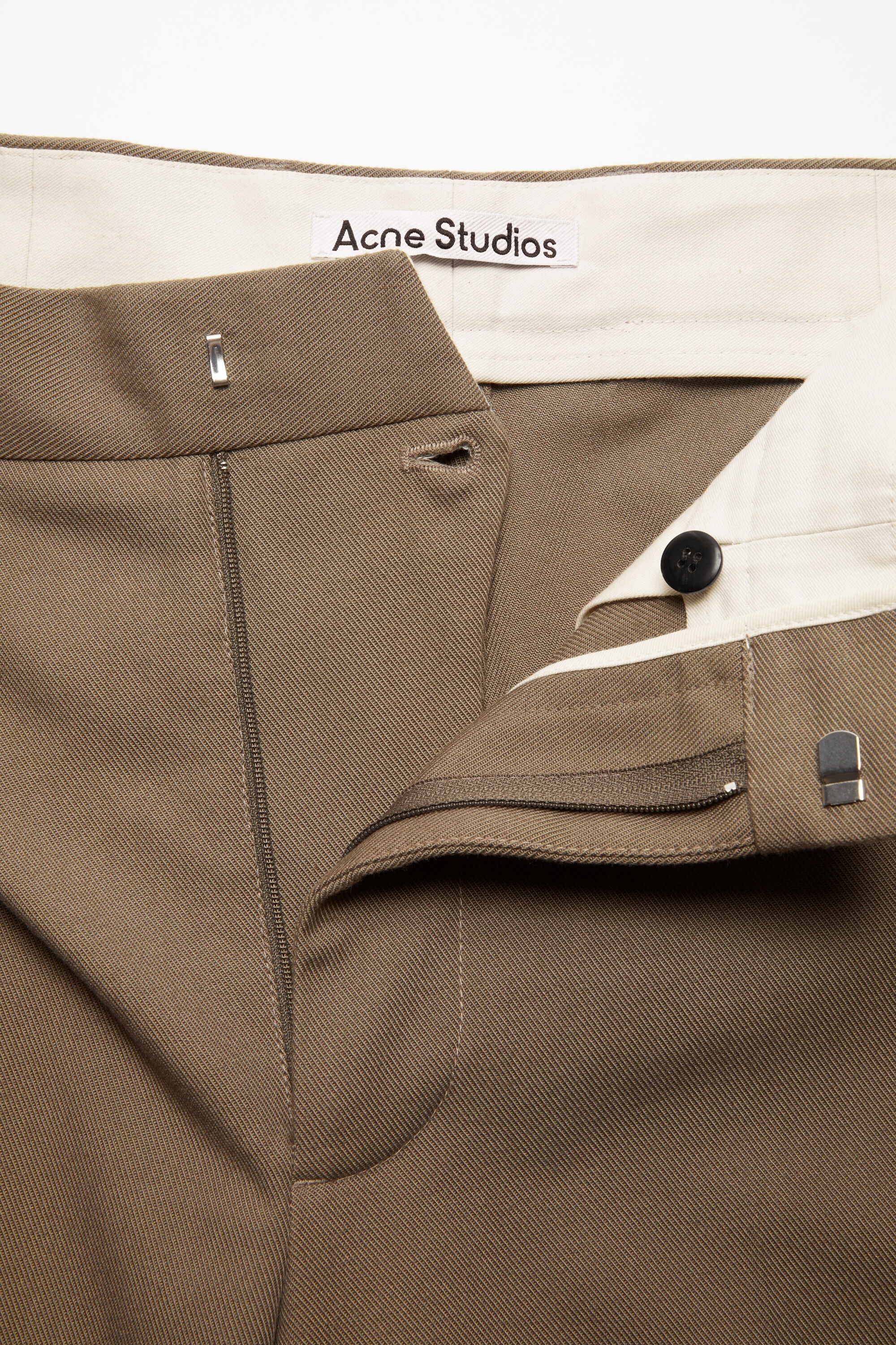 Twill cotton-blend trousers - Hazelnut brown - 6