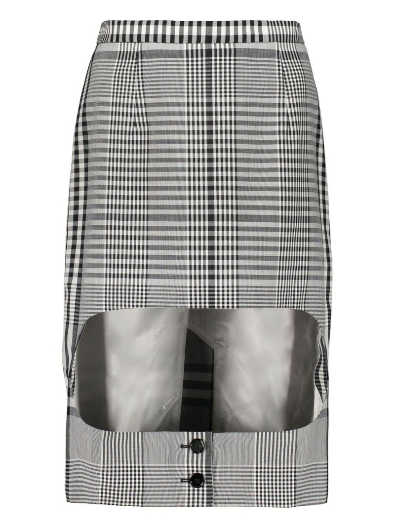 checked midi skirt 1