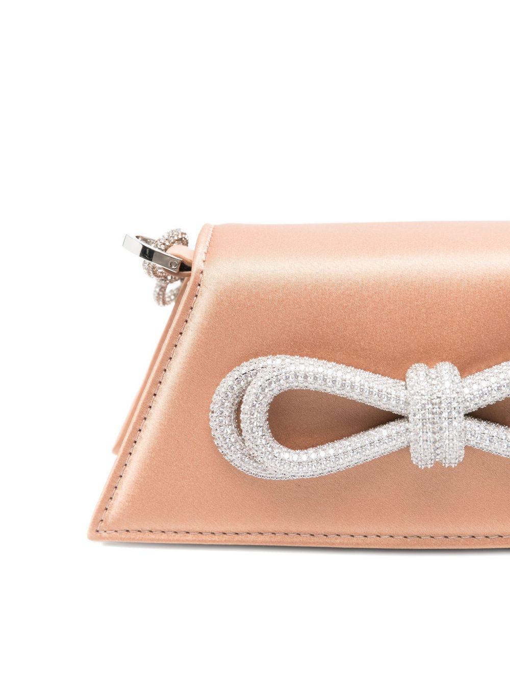 Samantha crystal-embellished bow mini bag - 4