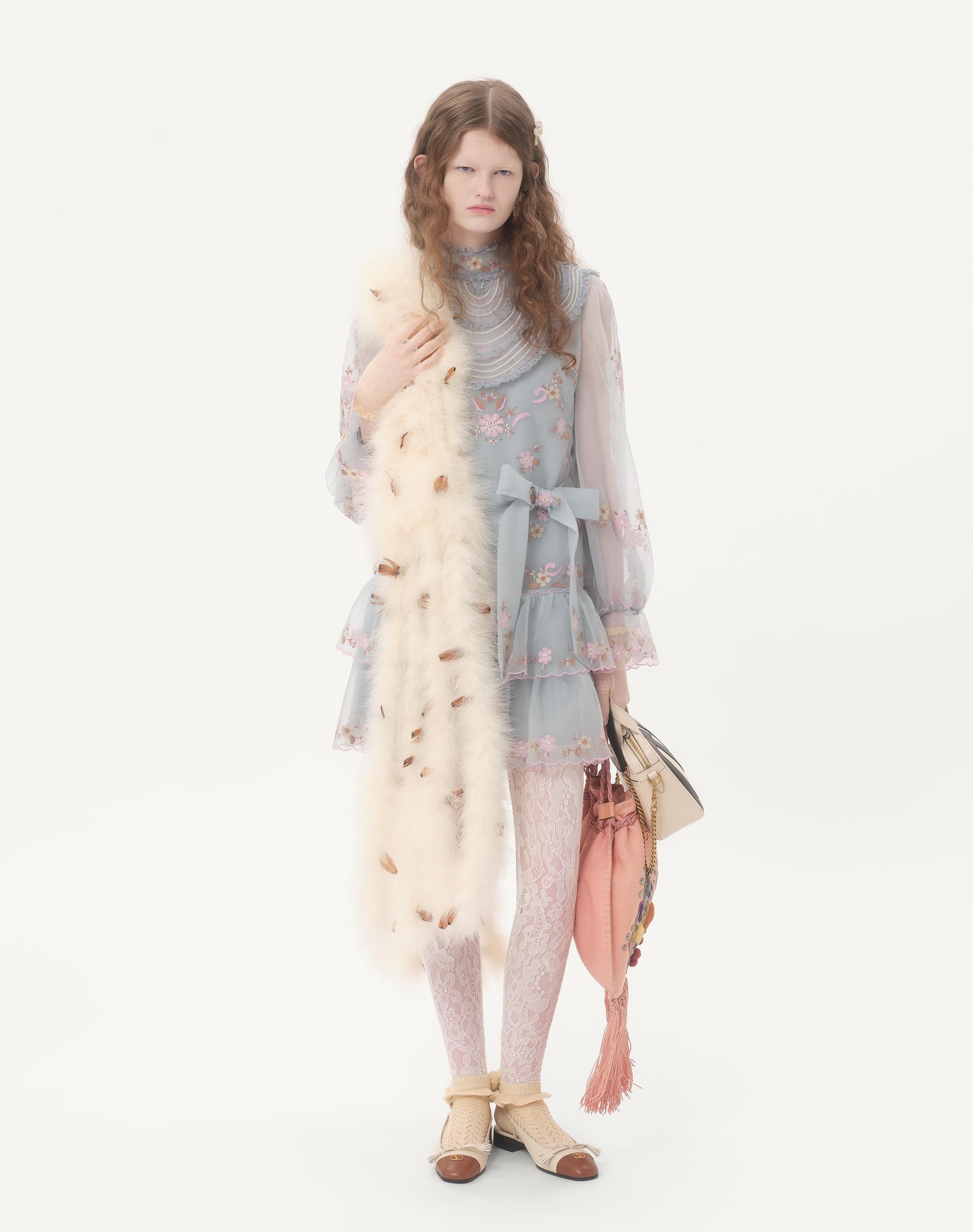 SHORT EMBROIDERED ORGANZA DRESS - 2