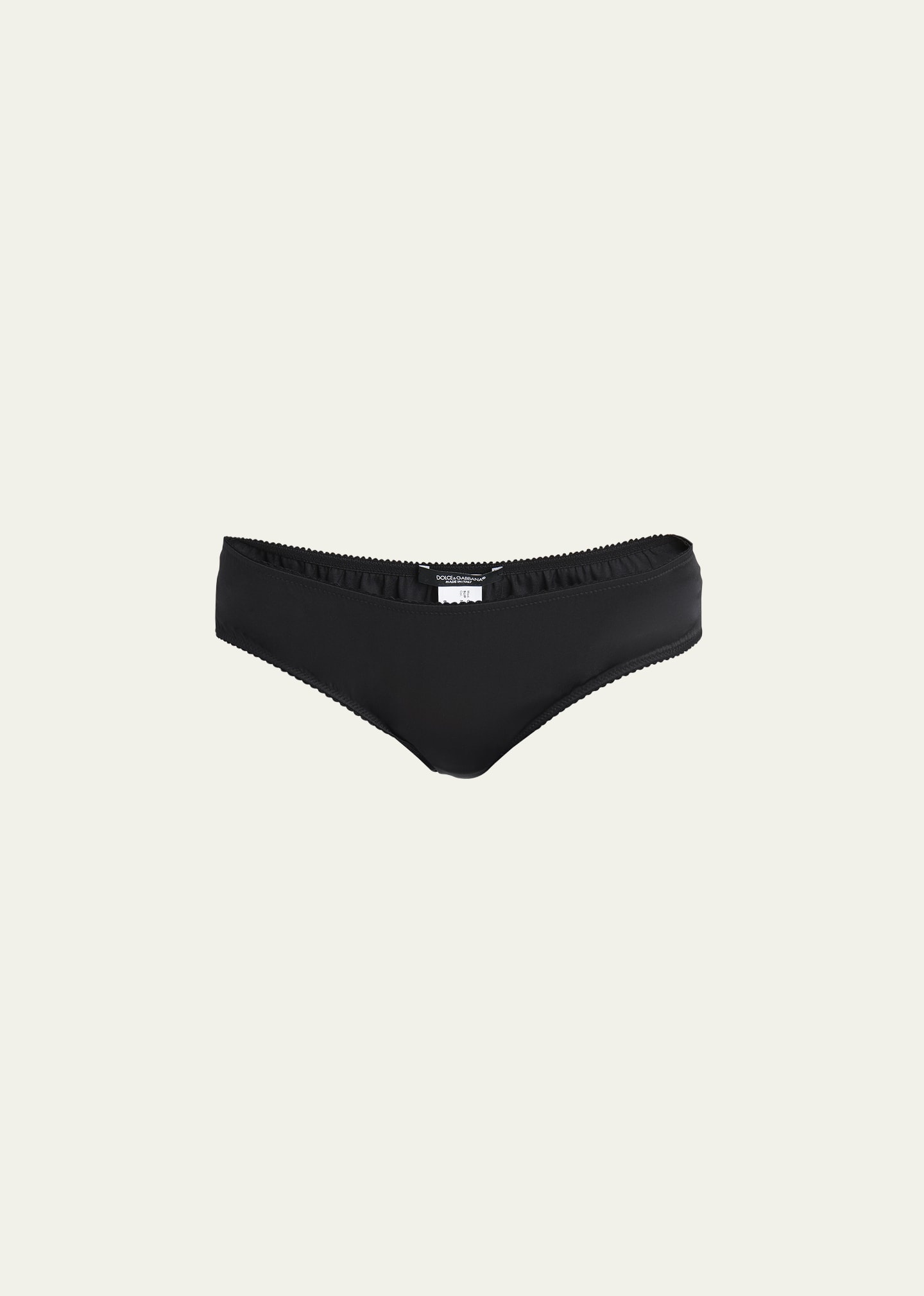 Low-Rise Satin Hipster Briefs - 1