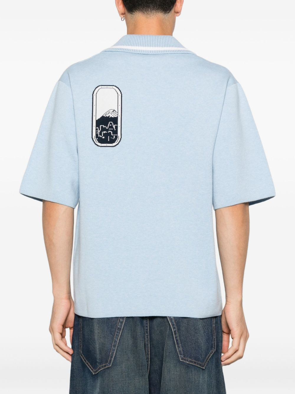 patch polo shirt - 3