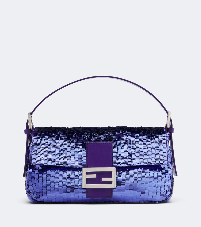 Baguette Small sequined shoulder bag 1