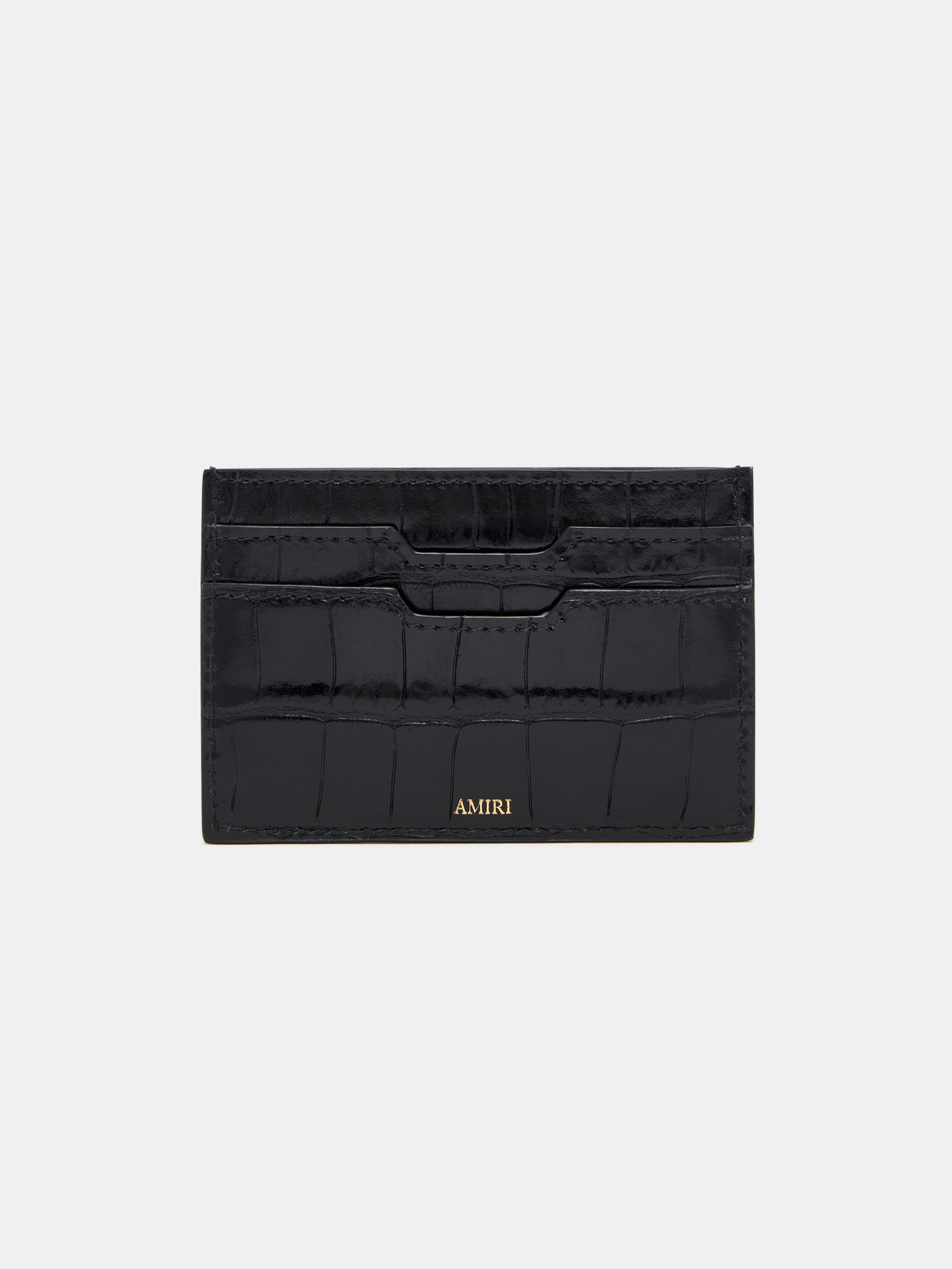 CROC EMBOSSED CARD HOLDER - 2