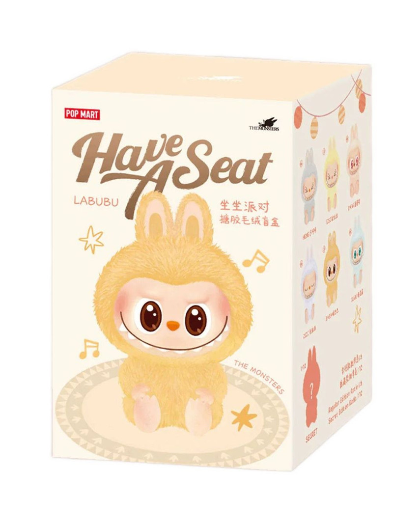 POP MART THE MONSTERS Have a Seat Series - Vinyl plush pendant blind box Labubu outlook
