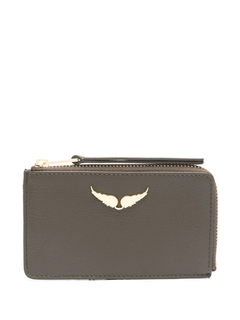 ZV Card logo-plaque leather cardholder - 1